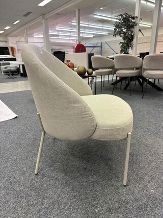 Fauteuil Karin, geweven, beige